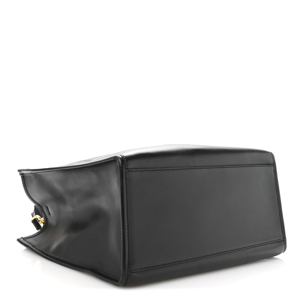 Vitello King Plexiglass Medium Fendi Sunshine Shopper Tote Black