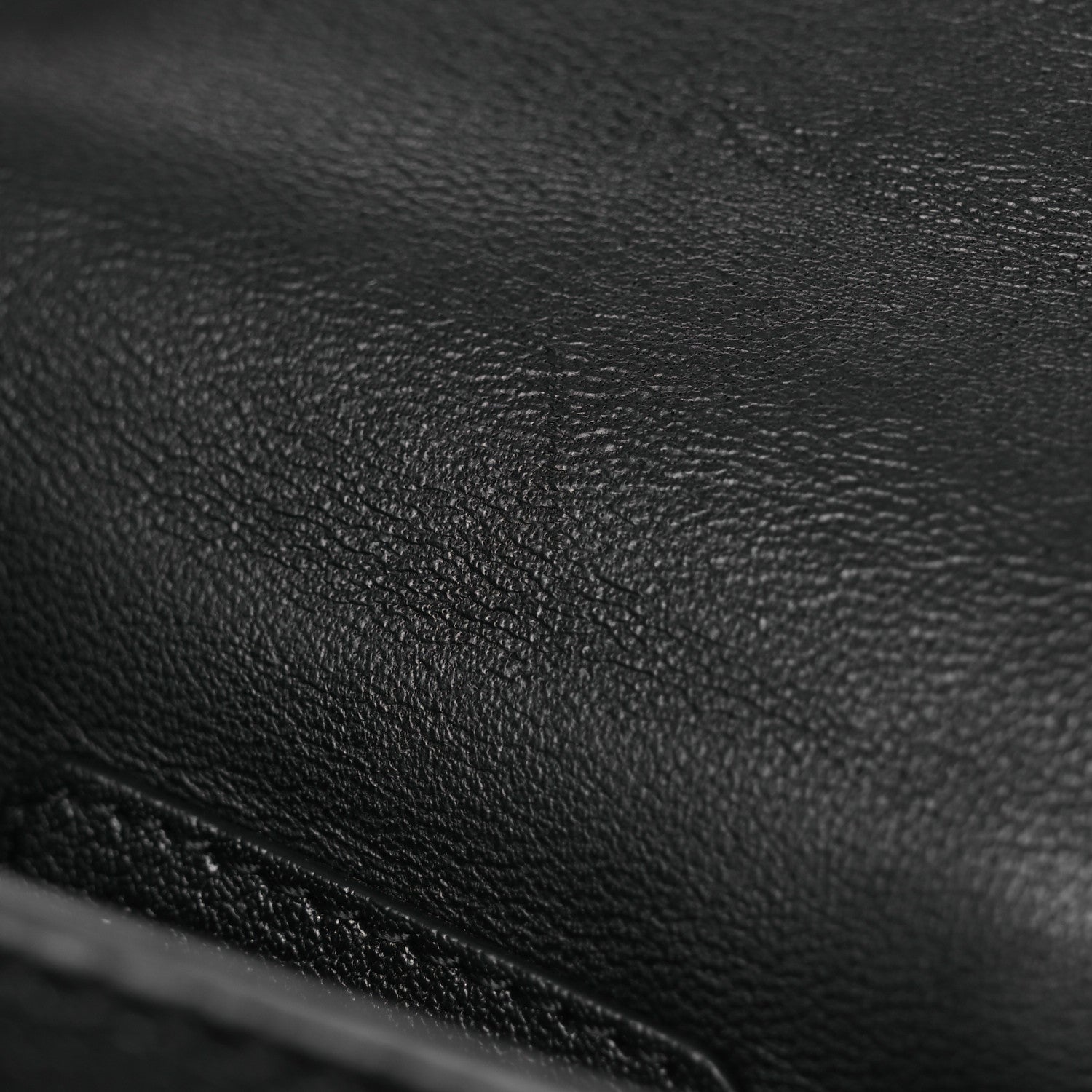 Calfskin Skull Mini Clutch Black