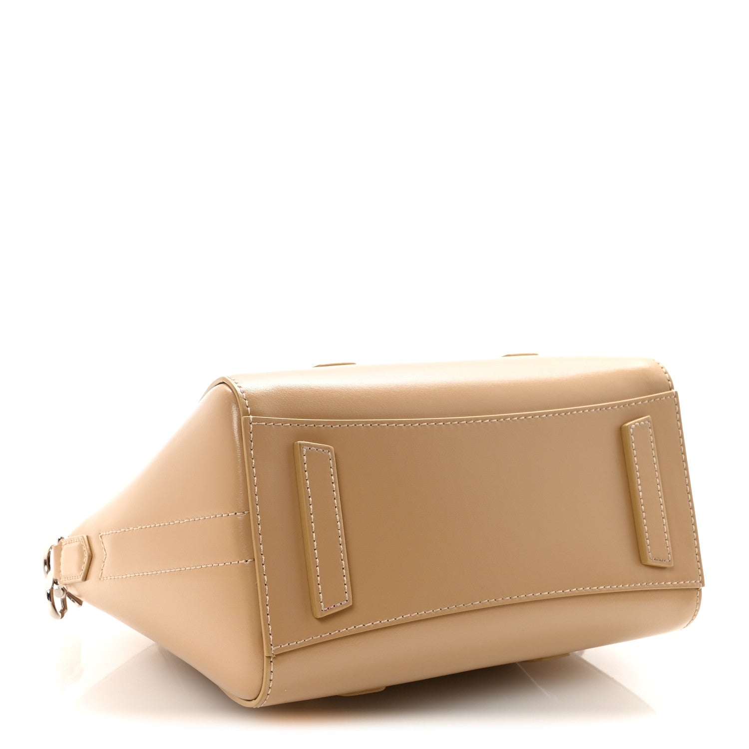 Box Calfskin Mini Lock Antigona Shoulder Bag Beige Cappuccino