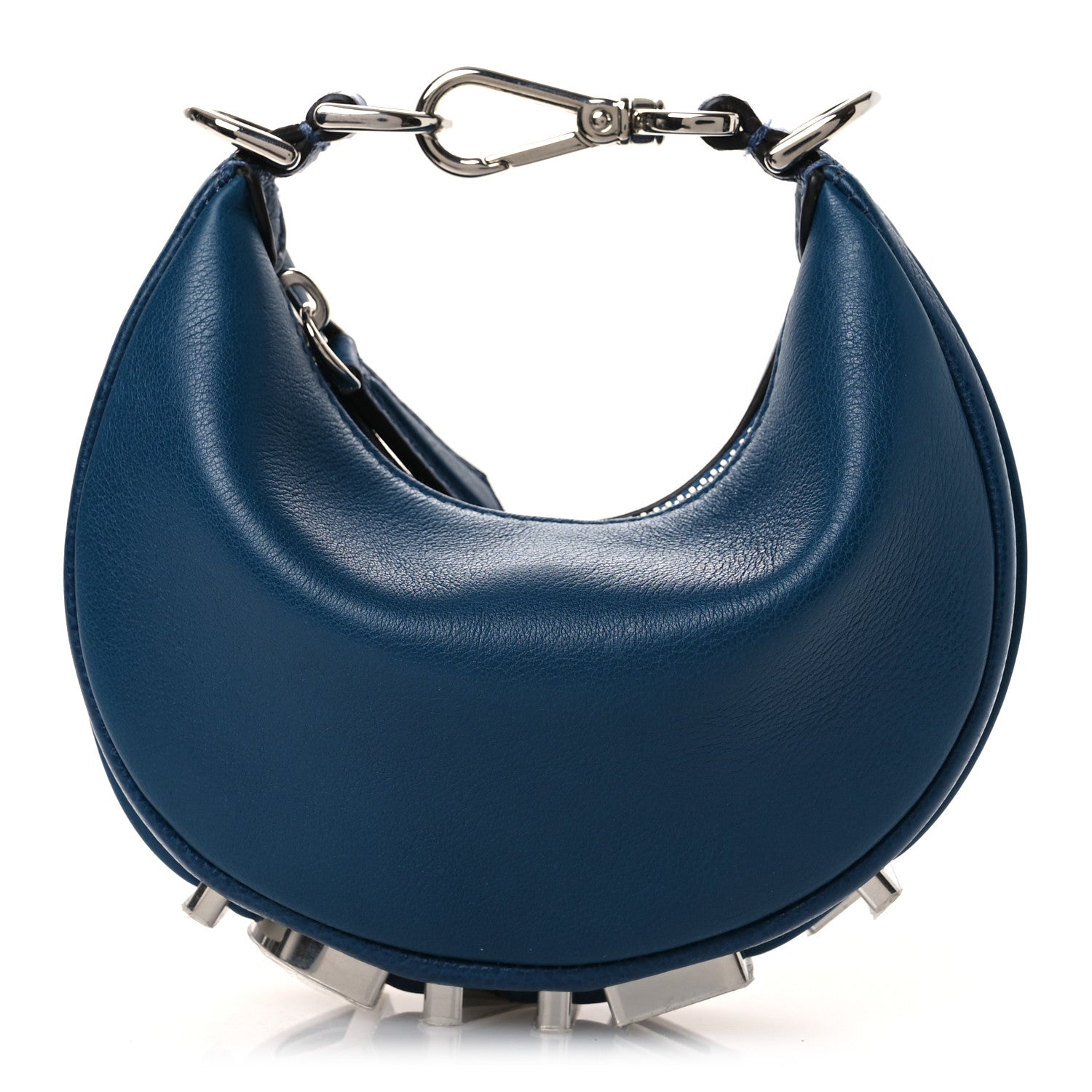 Vitello Grace Matte Nano Fendigraphy Hobo Charm Mirto