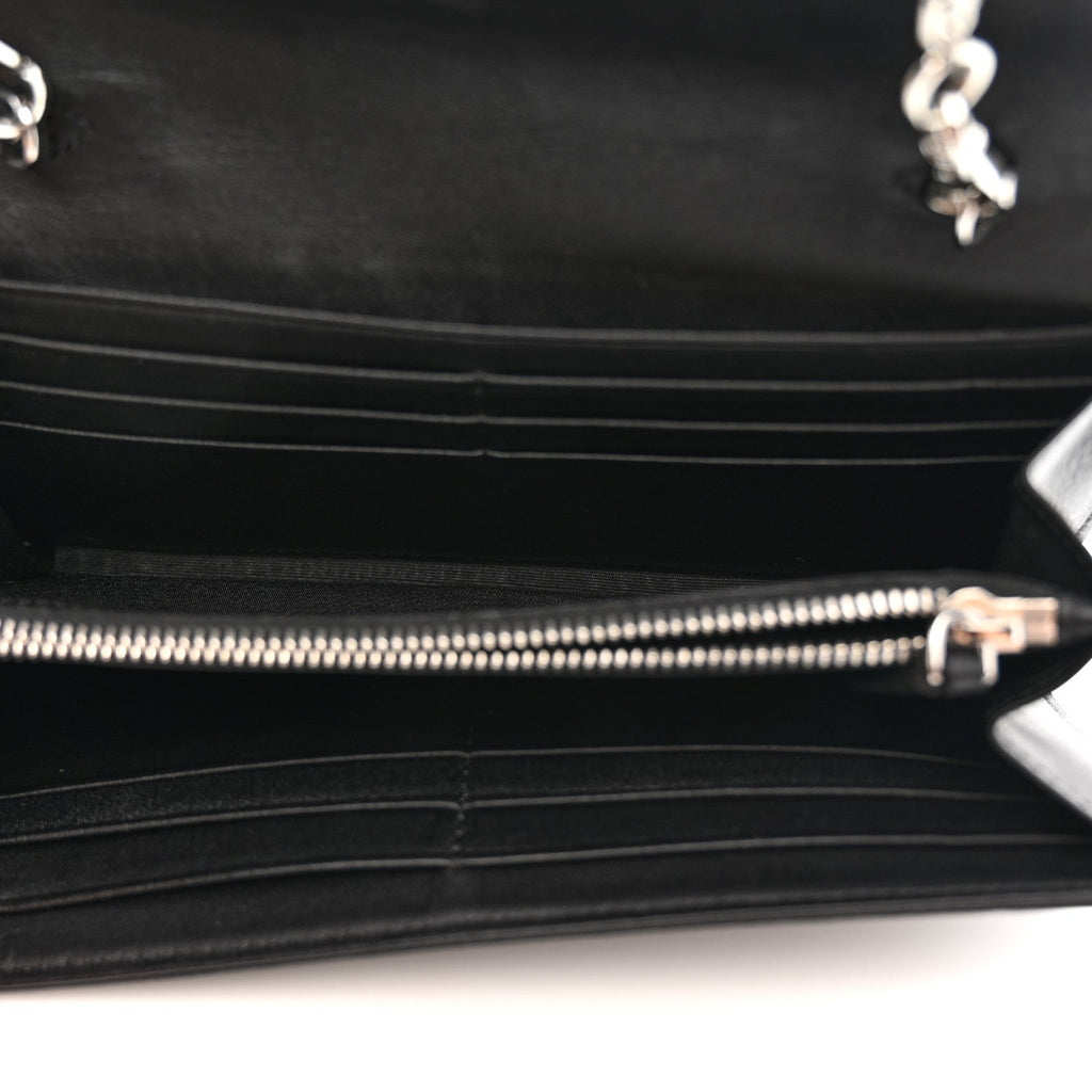 Visetos Large Patricia Wallet On Chain Black