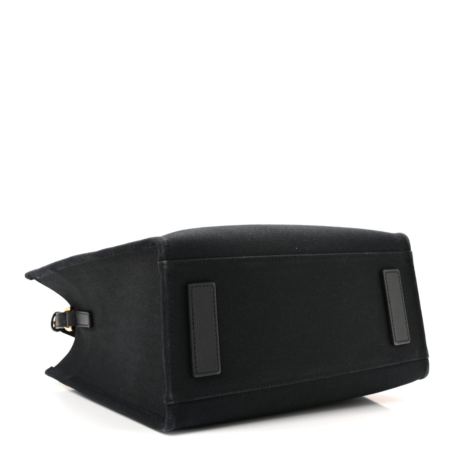 Canvas Calfskin La Medusa Small Tote Black