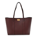 Small Classic Grain Bayswater Tote Burgundy Oxford Blue