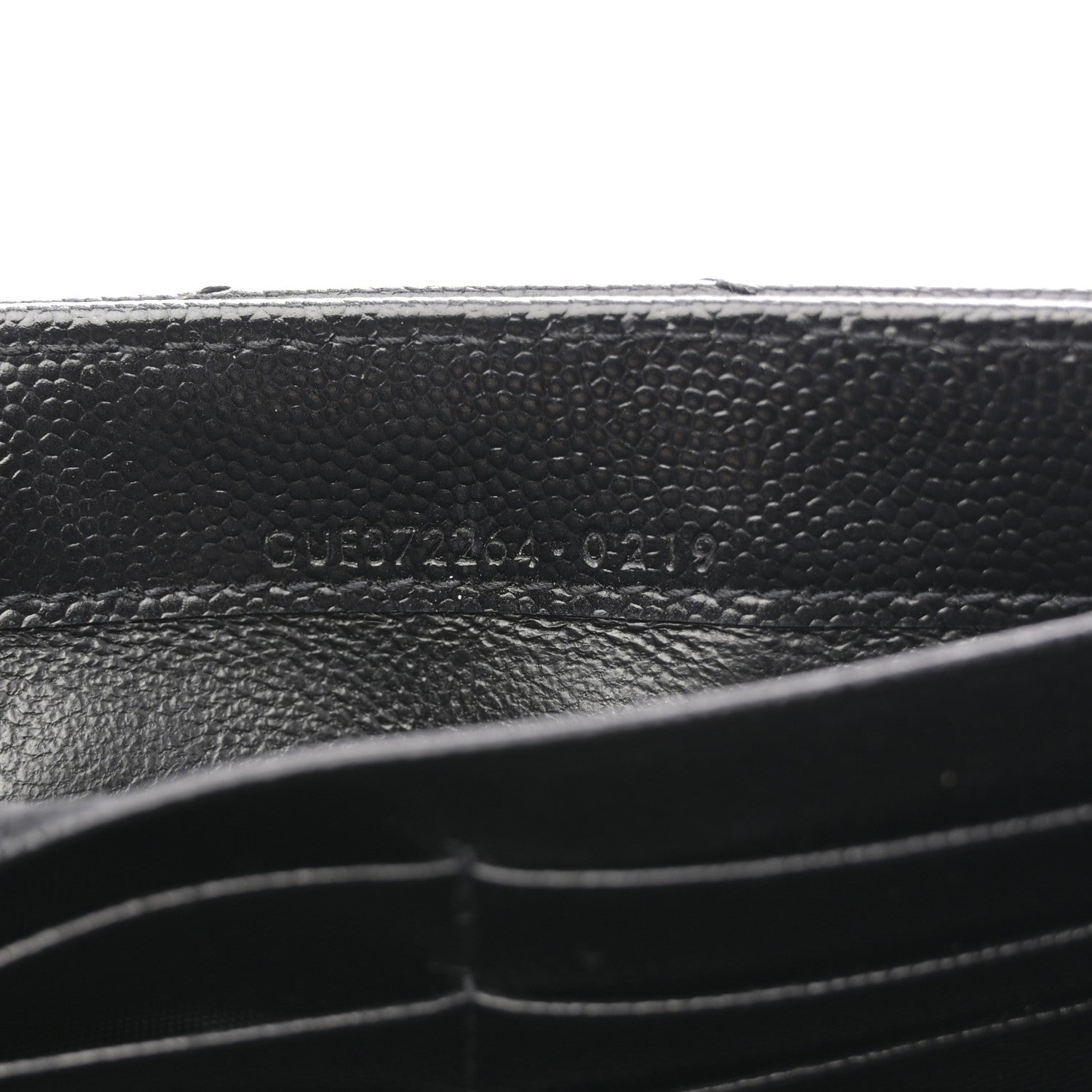 Grain De Poudre Matelasse Chevron Monogram Flap Wallet Black