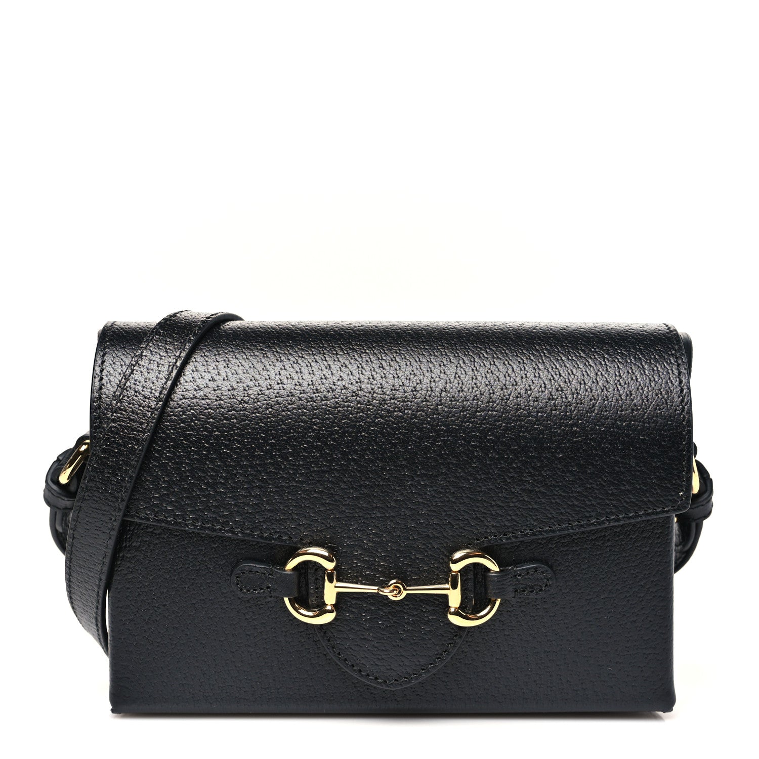 Calfskin Horsebit 1955 Shoulder Bag Black