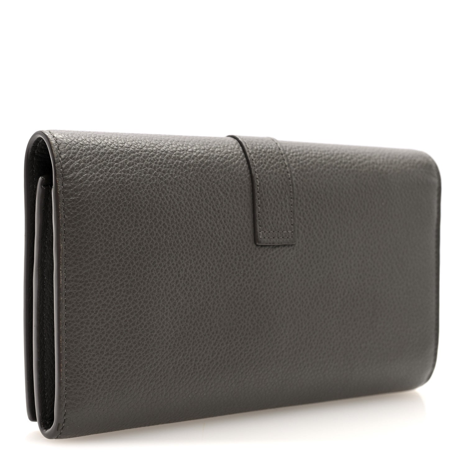 Grained Calfskin Monogram Large Flap Wallet Earth