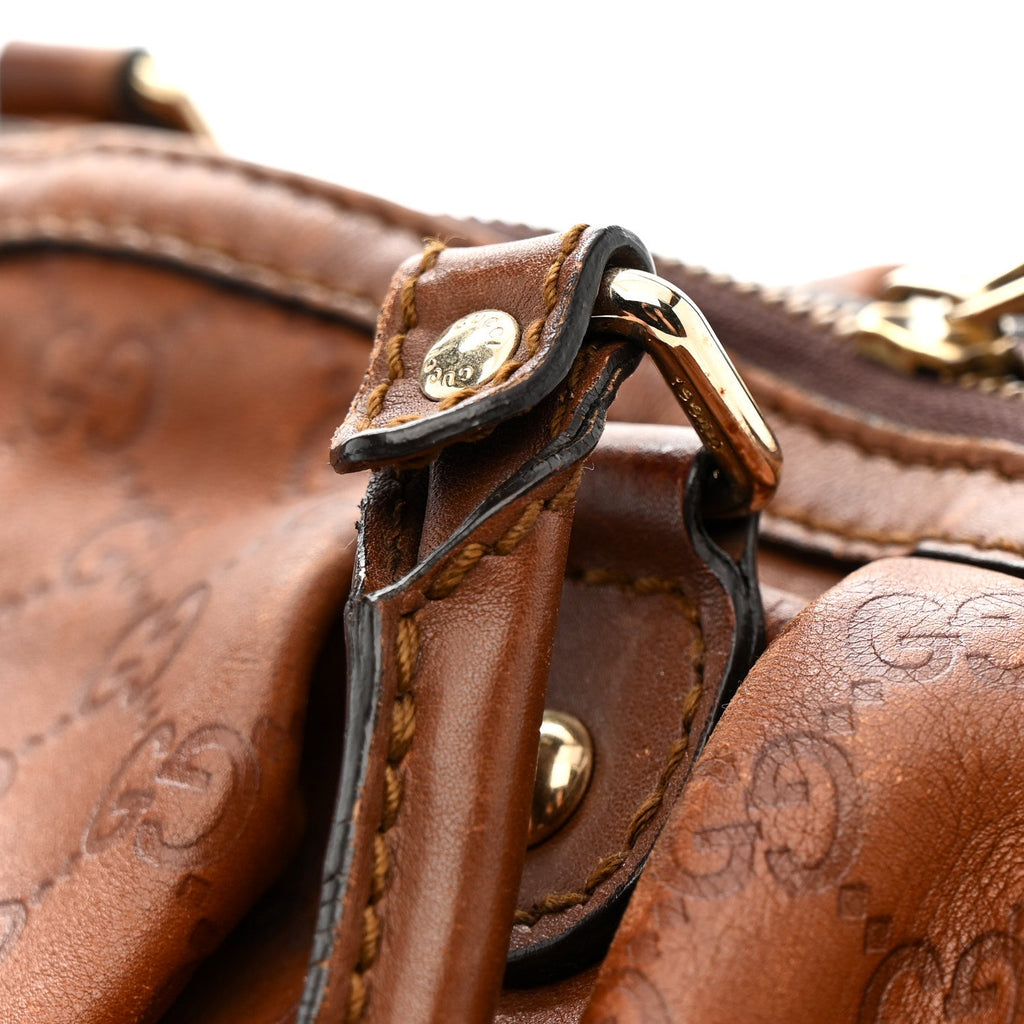 Guccissima Medium Sukey Tote Brown