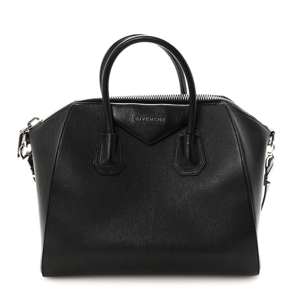 Sugar Goatskin Medium Antigona Black