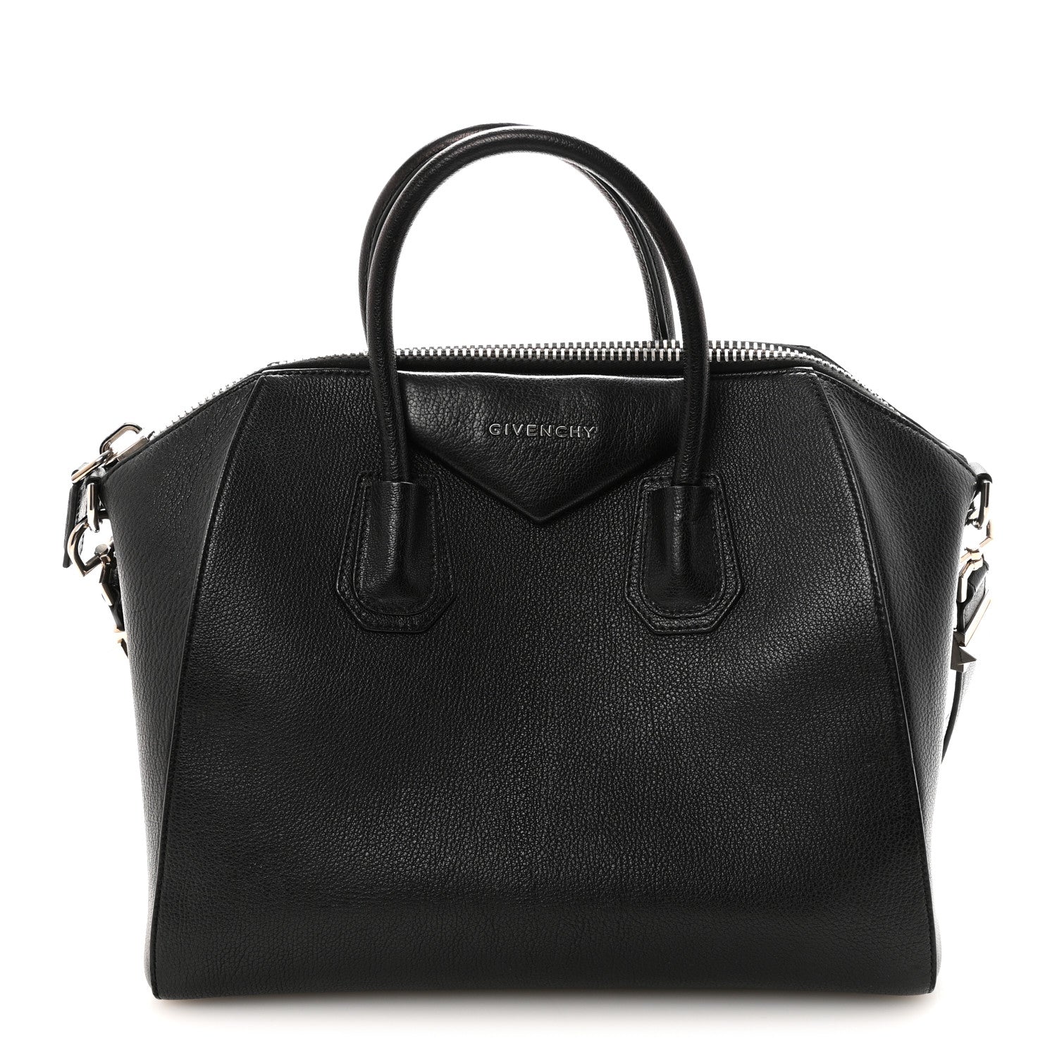 Sugar Goatskin Medium Antigona Black