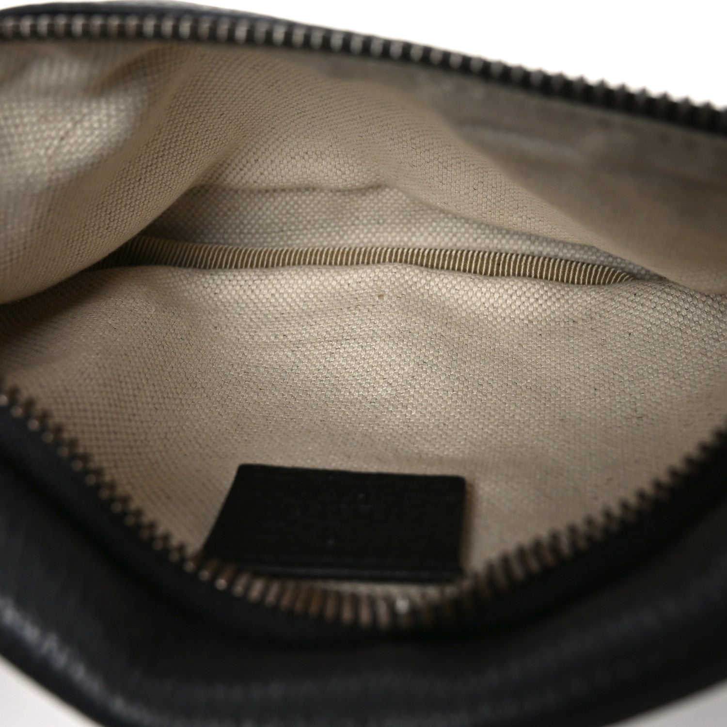 Grained Calfskin Small Logo Belt Bag Black