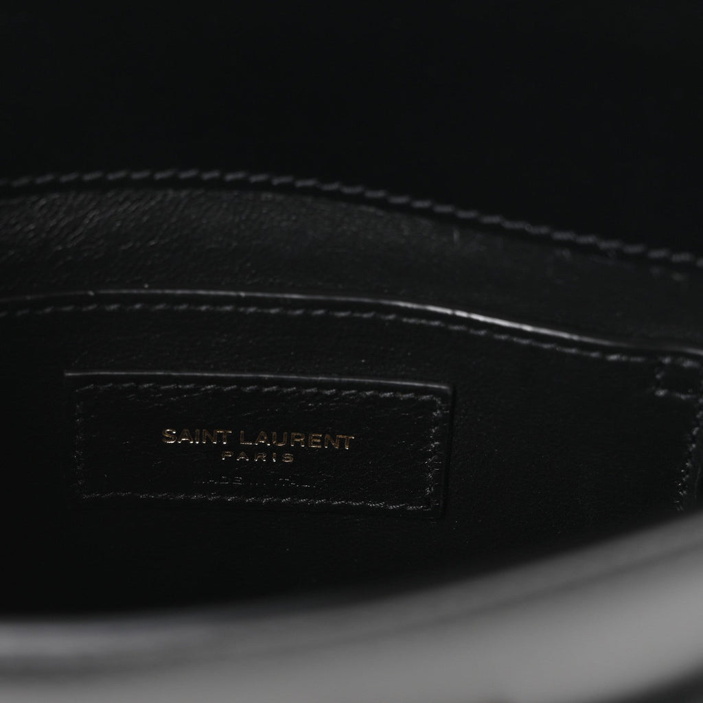 Smooth Calfskin Mini Manhattan Shoulder Bag Black