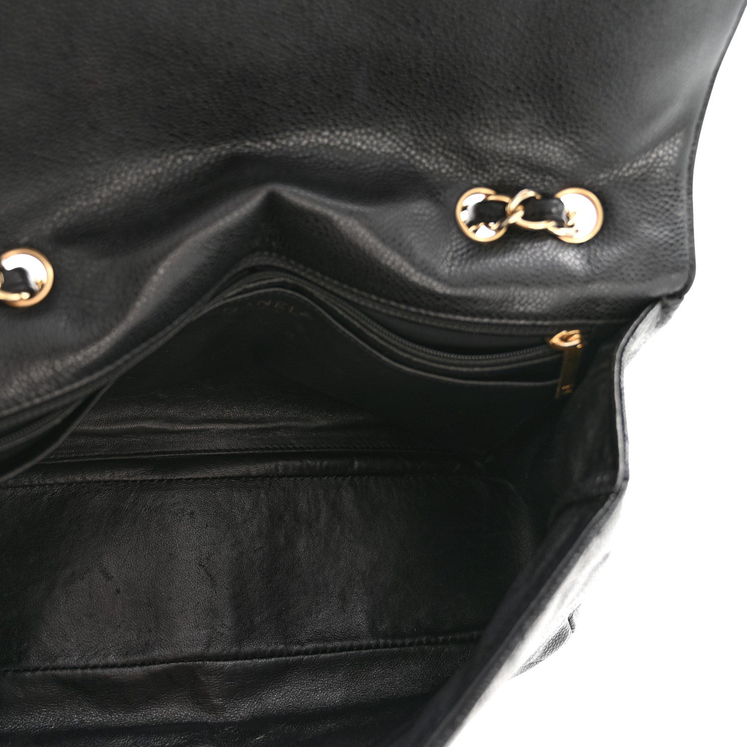 Caviar Quilted Jumbo Single Flap Black