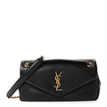 Plunged Lambskin Calypso Black