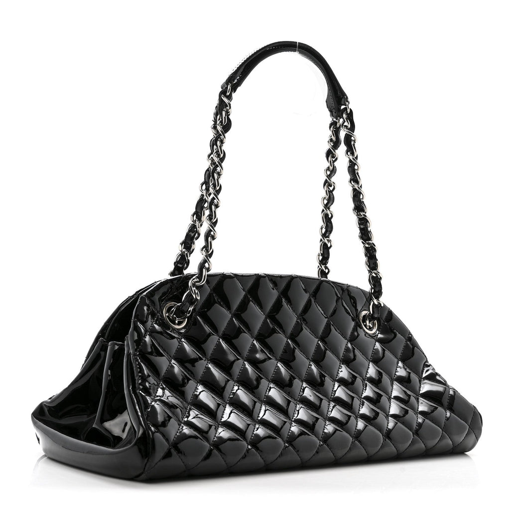 Patent Quilted Medium Just Mademoiselle Black
