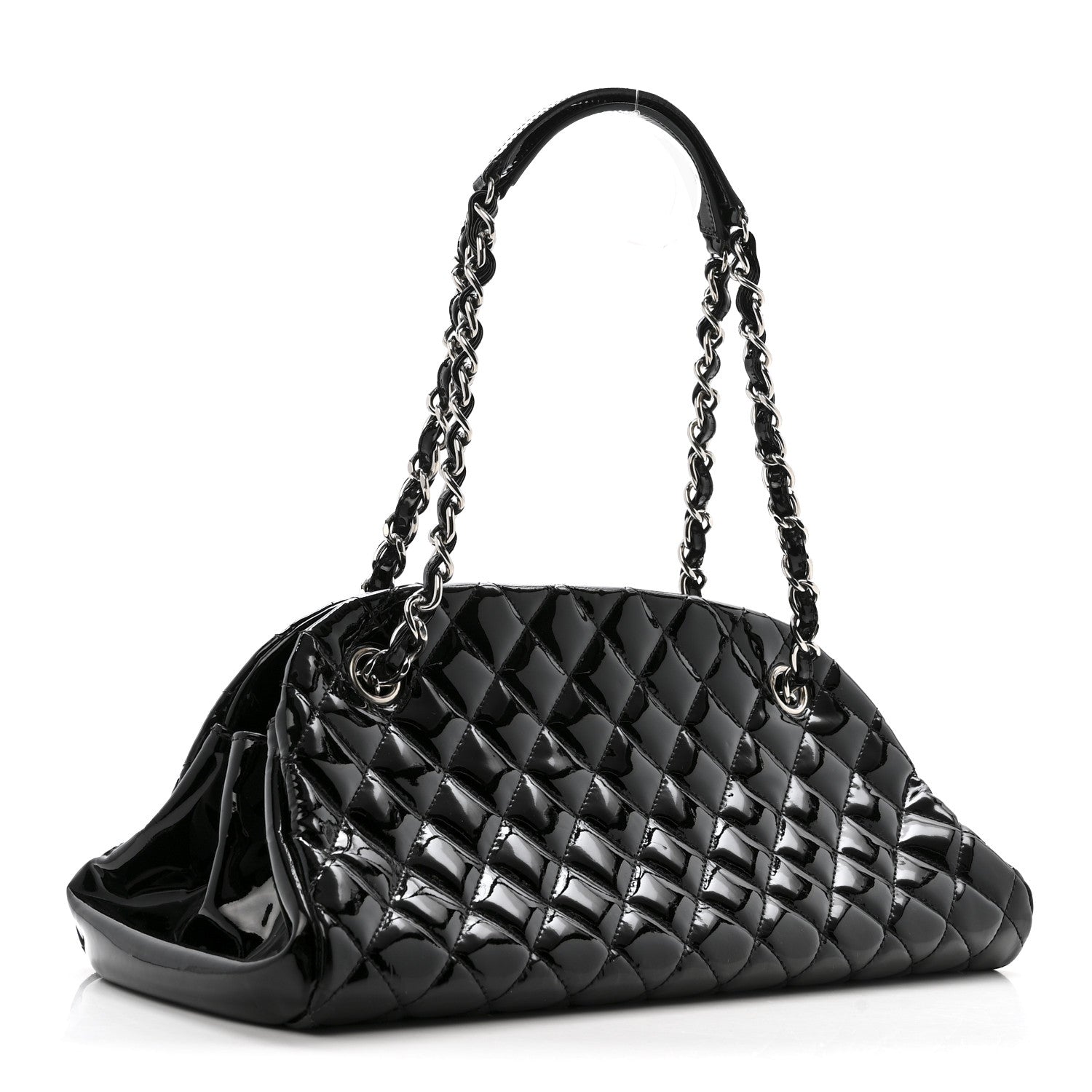 Patent Quilted Medium Just Mademoiselle Black