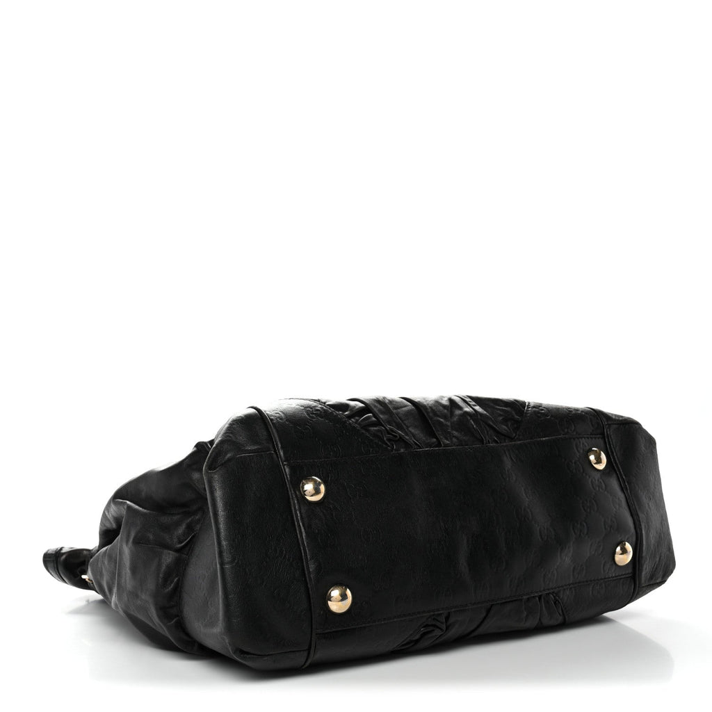 Calfskin Guccissima Full Moon Tote Black
