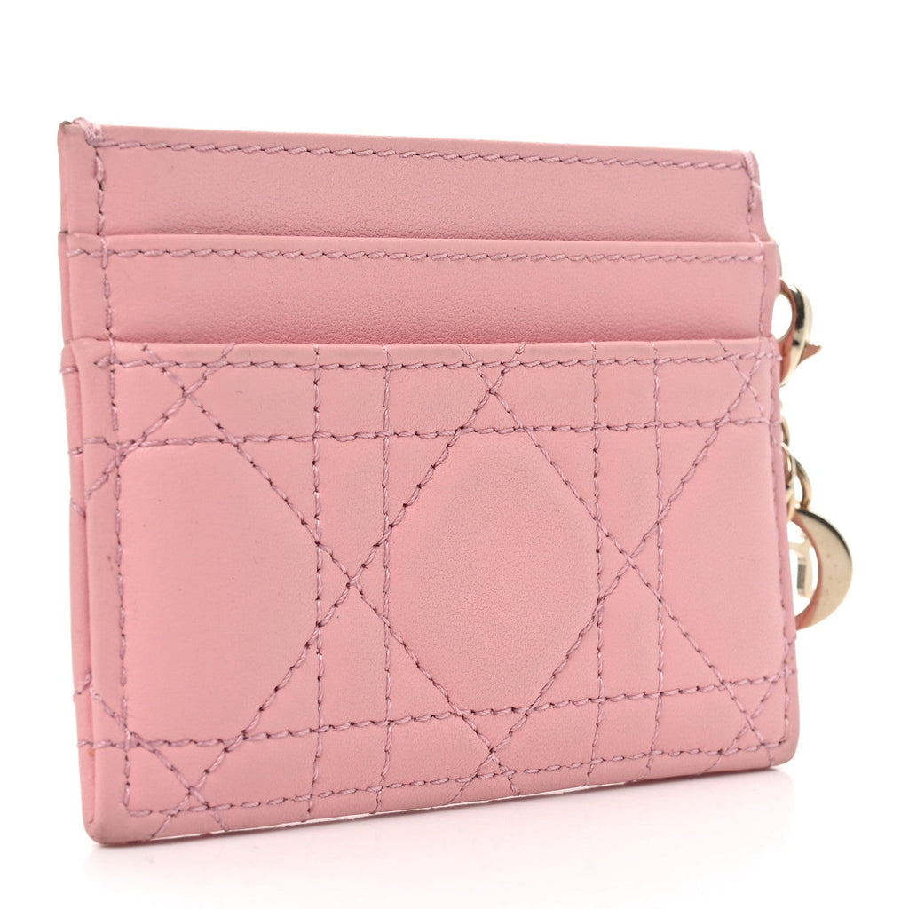 Lambskin Cannage Lady Dior  Holder Melacoton