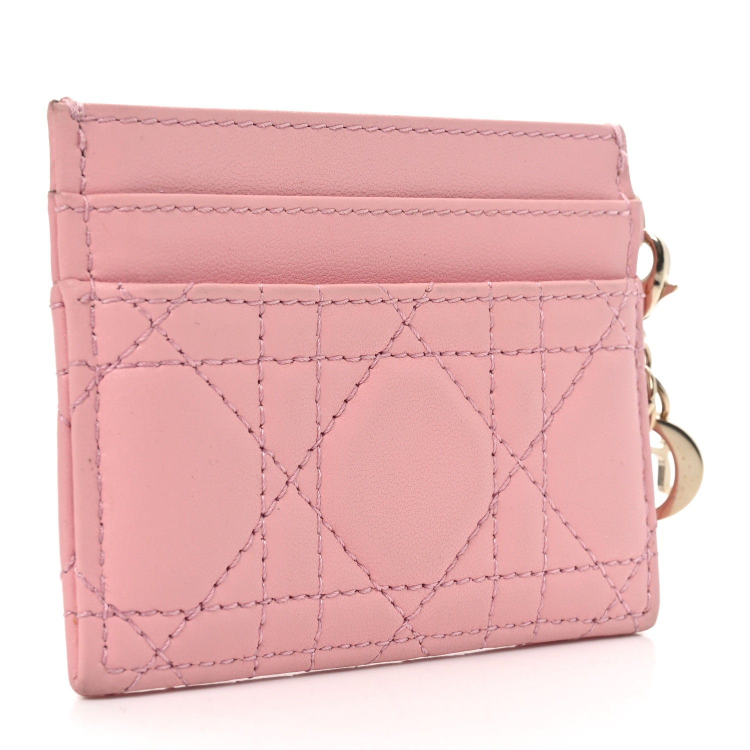 Lambskin Cannage Lady Dior  Holder Melacoton