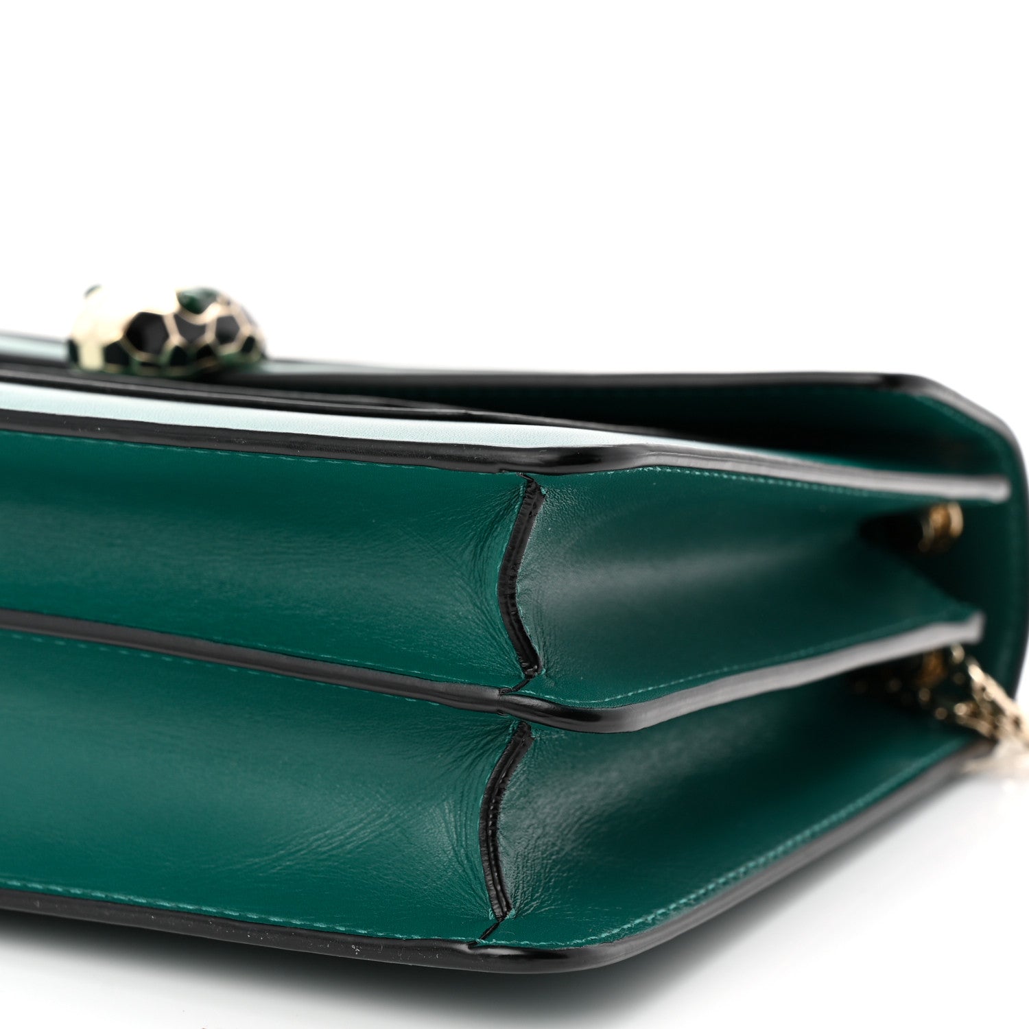 Calfskin Serpenti Forever Shoulder Bag Emerald Green