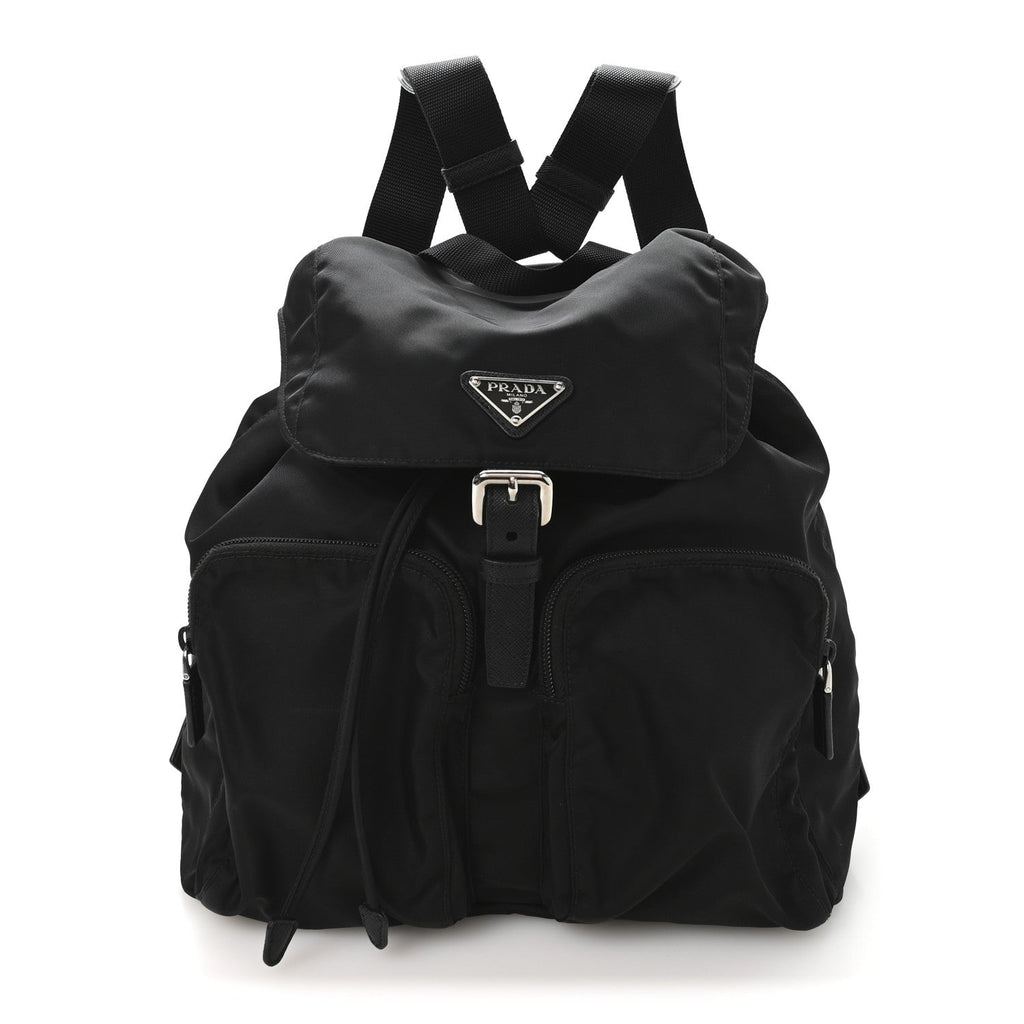 Nylon Vela Medium Backpack Black