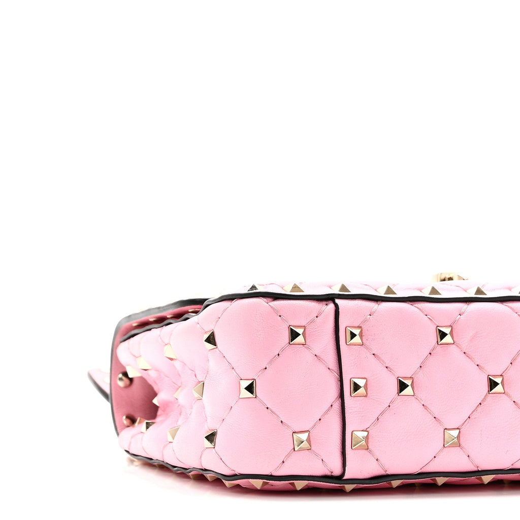 Nappa Small Rockstud Spike Shoulder Bag Giacinto