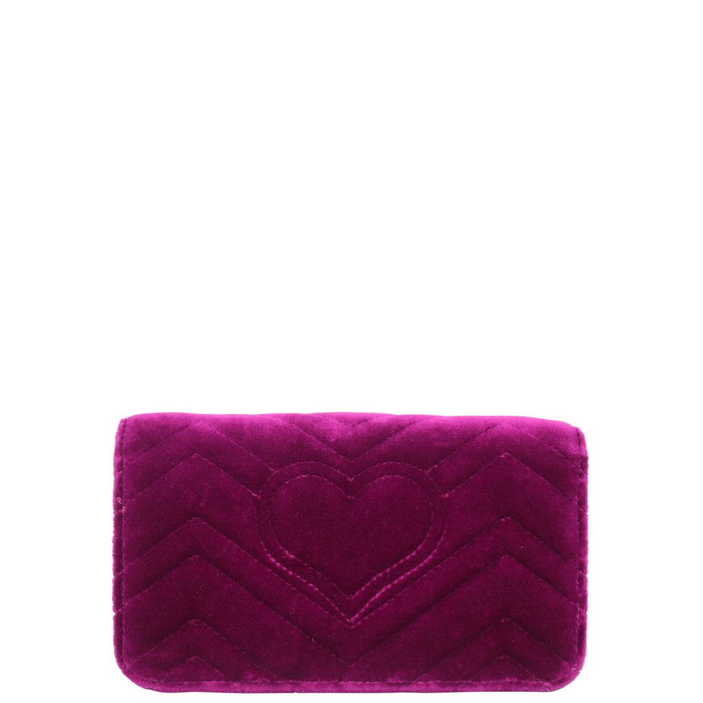 Gucci GG Velvet Super Mini Shoulder Bag