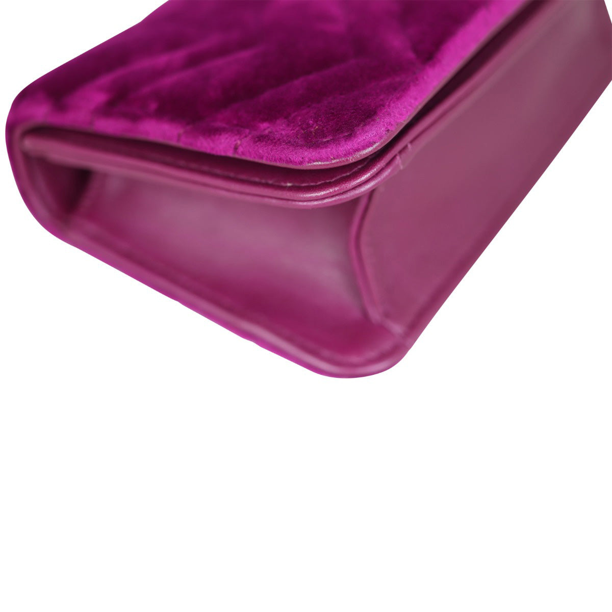 Gucci GG Velvet Super Mini Shoulder Bag