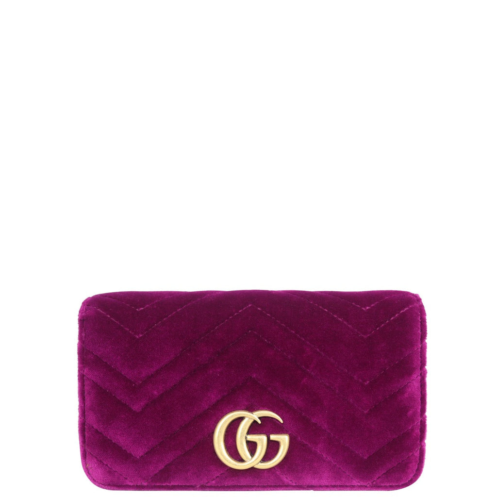 Gucci GG Velvet Super Mini Shoulder Bag