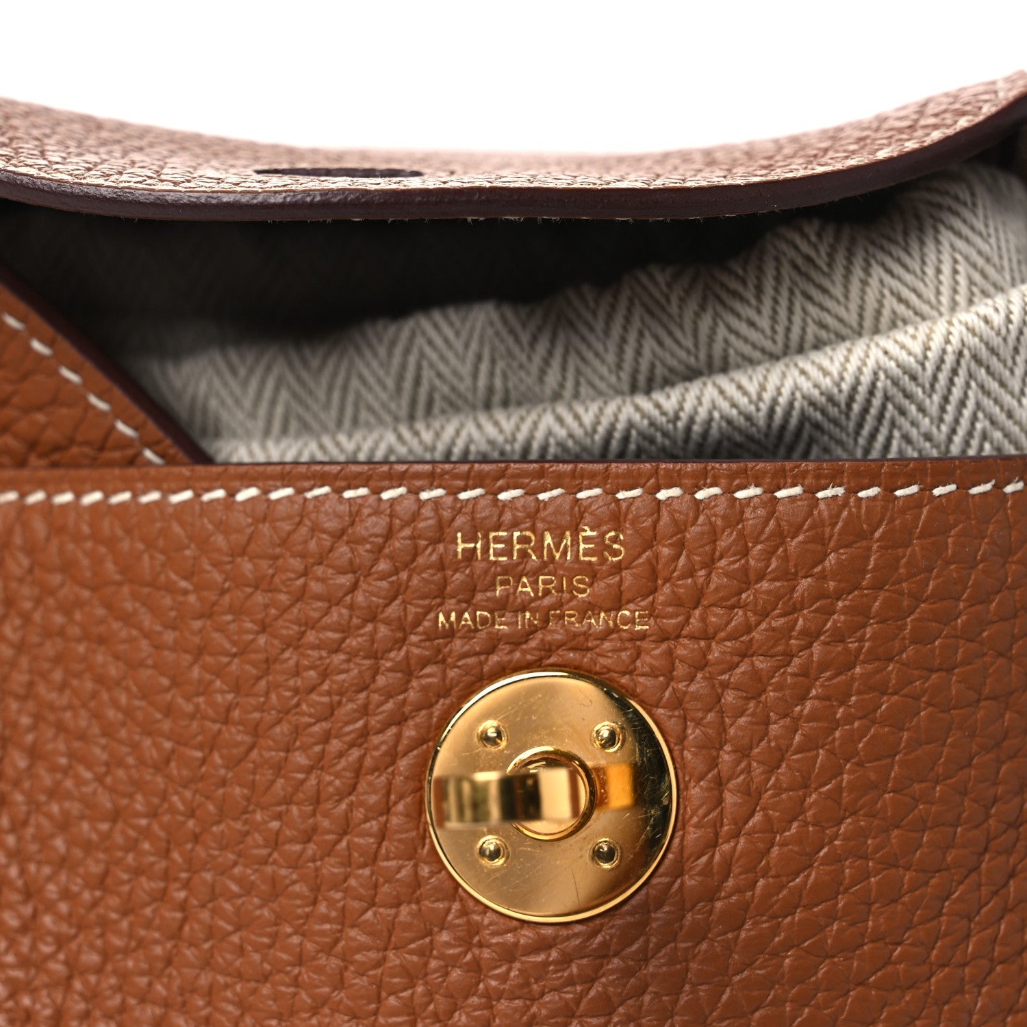 Taurillon Clemence Mini Lindy 20 Gold