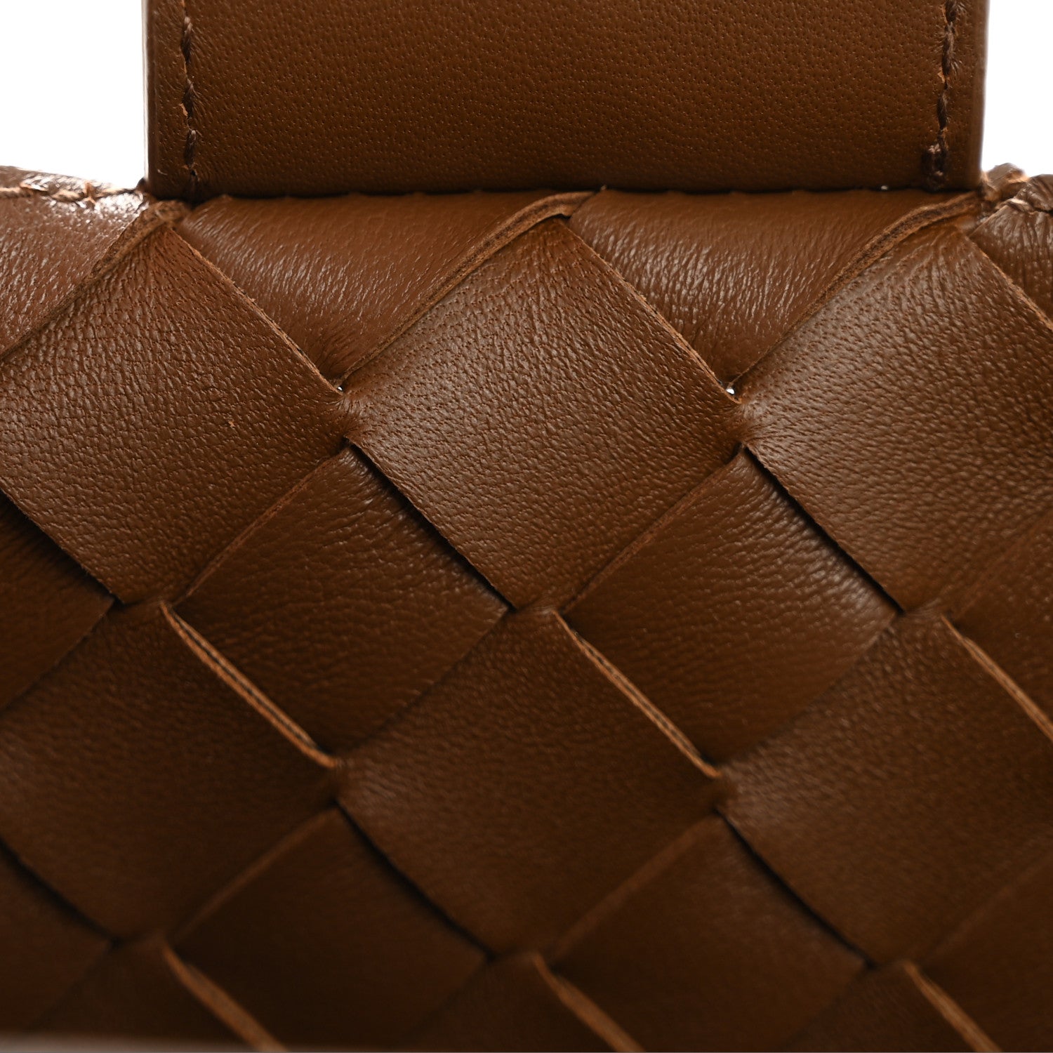 Nappa Intrecciato Small Andiamo Shoulder Bag Cognac
