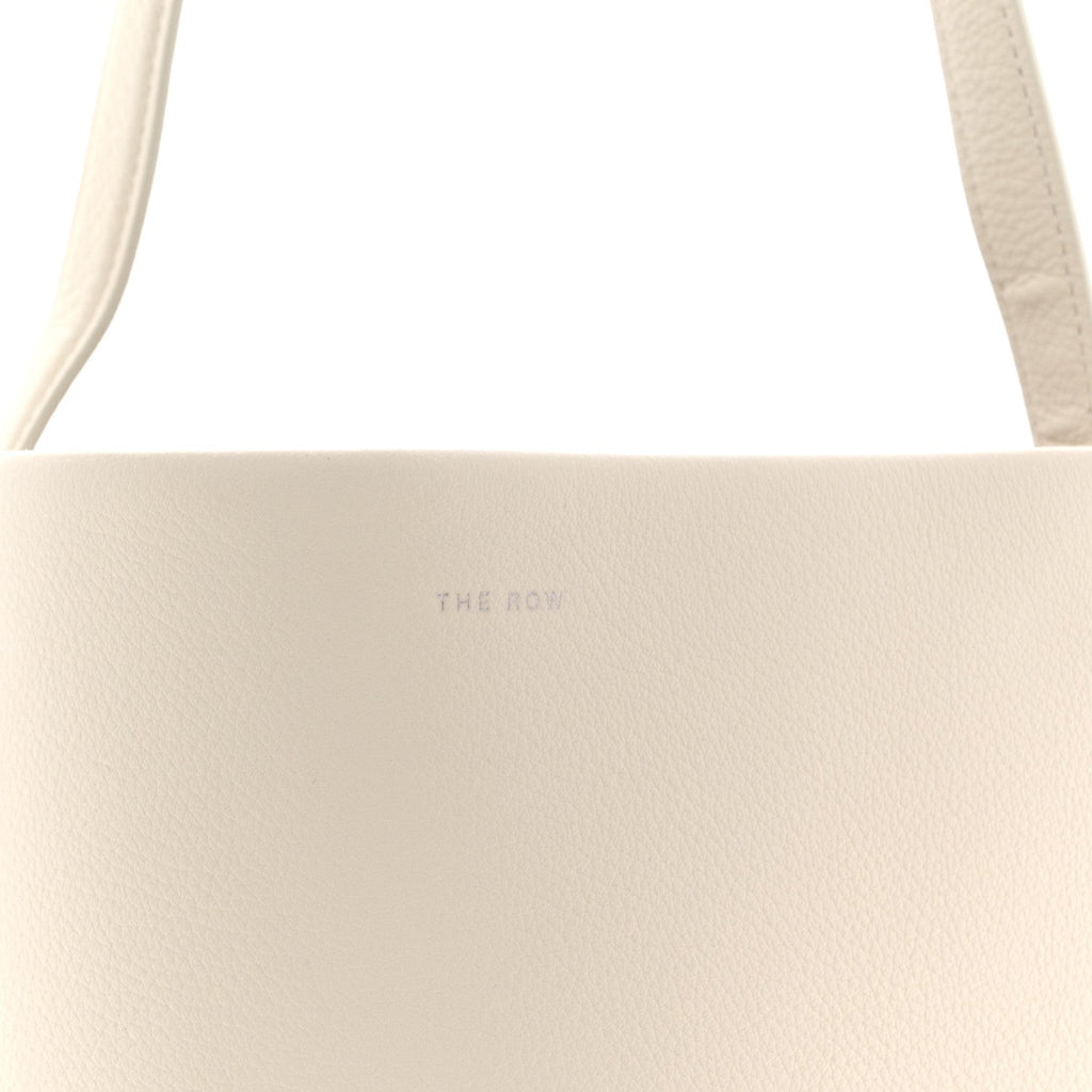 Grained Calfskin Medium N/S Park Tote Ivory