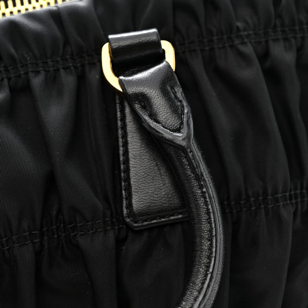 Tessuto Nylon Gaufre Tote Black