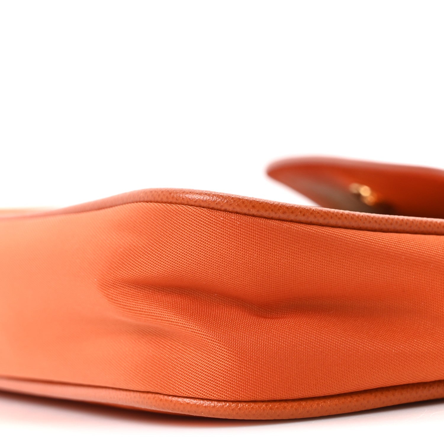 Tessuto Nylon Saffiano Crossbody Bag Papaya