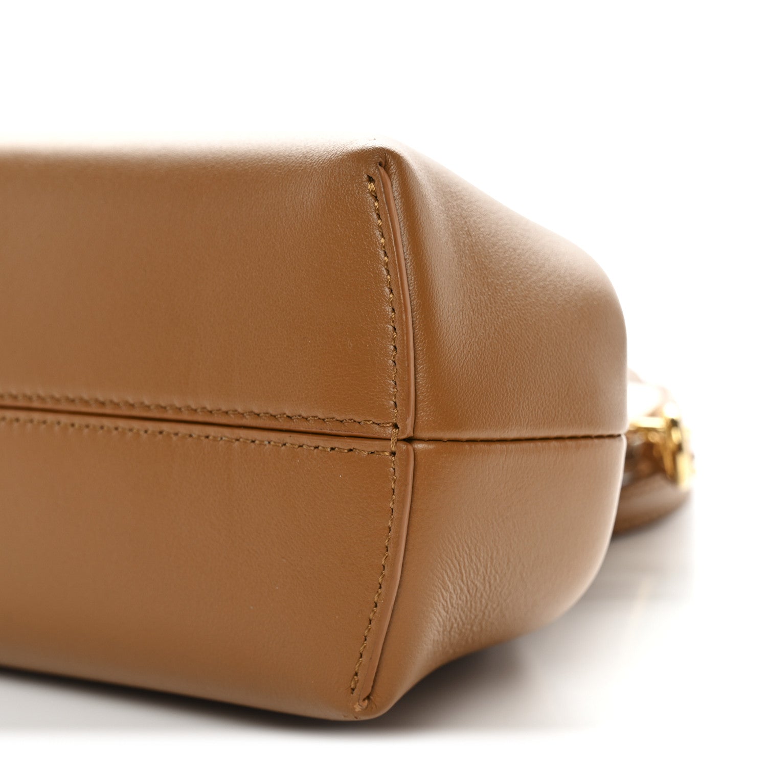 Shiny Nappa Small Fendi First Caramello