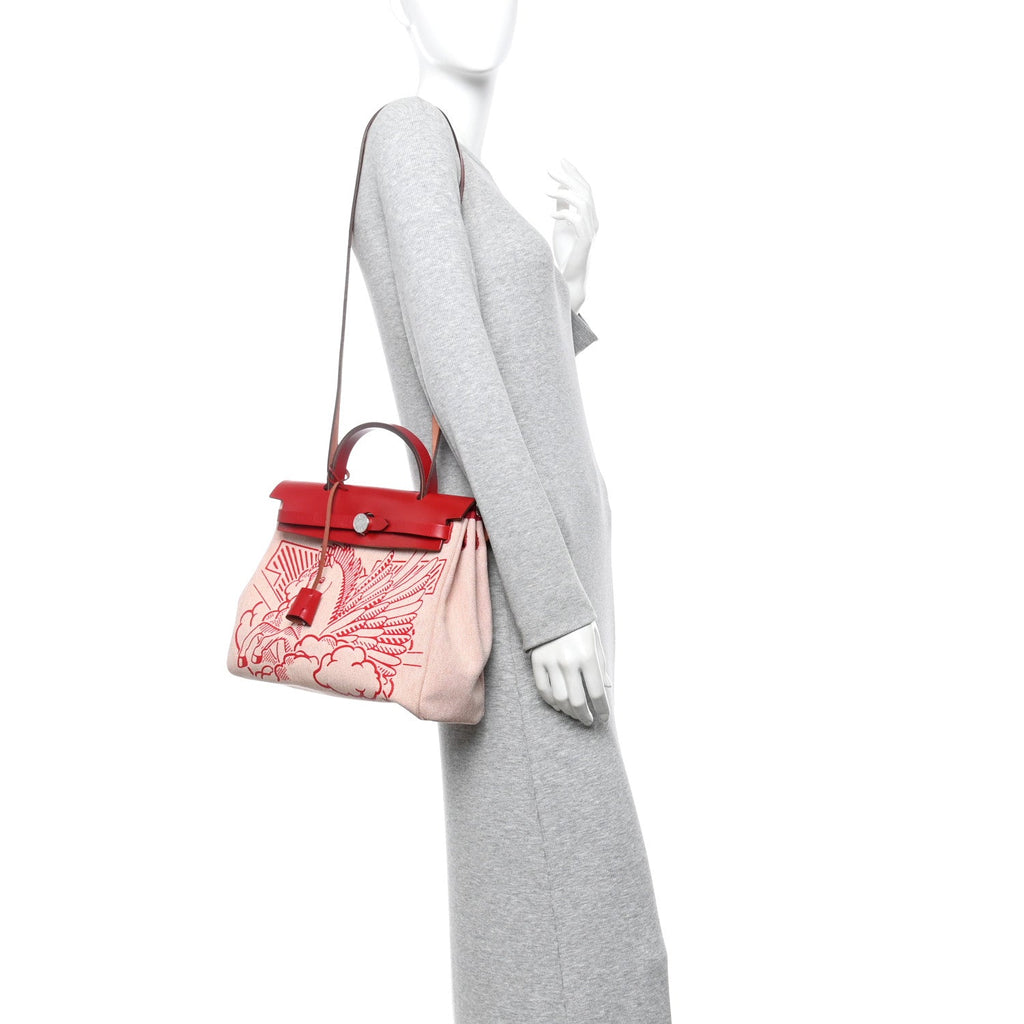 Vache Hunter Toile Pegase Pop Herbag Zip Retourne 31 PM Rouge Piment