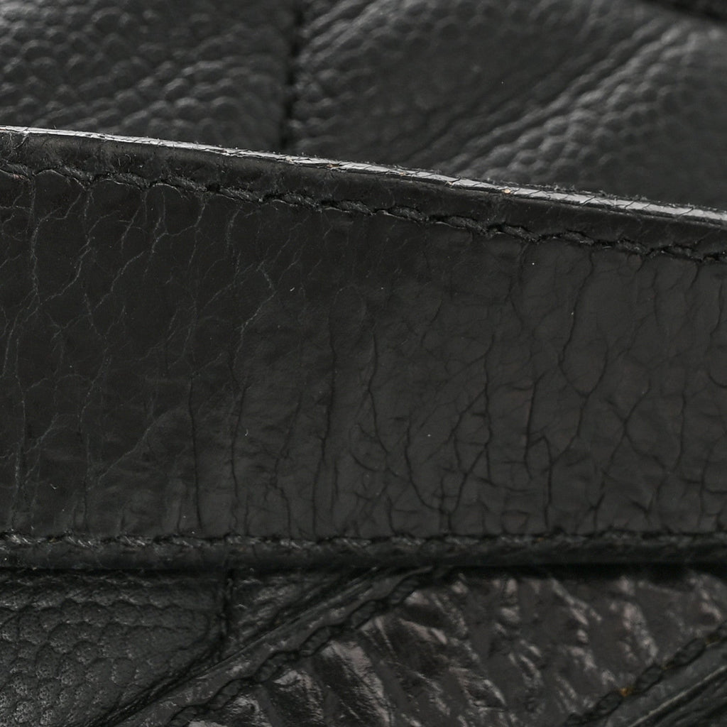 Caviar Quilted Coco Casual Flap Black