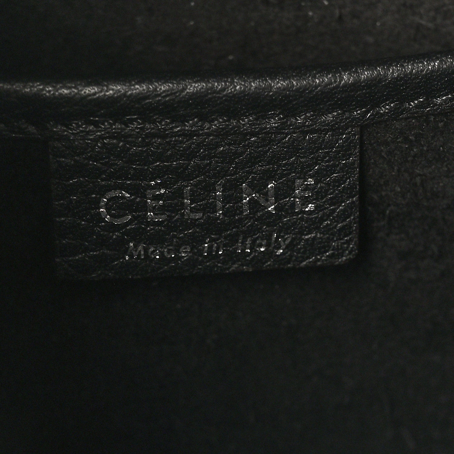 Drummed Calfskin Nano Luggage Black
