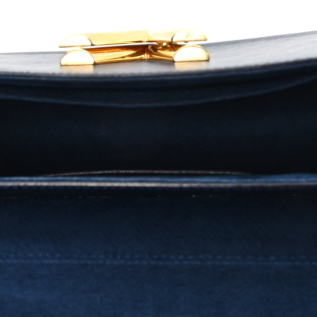 Epi Twist Shoulder Bag MM Indigo