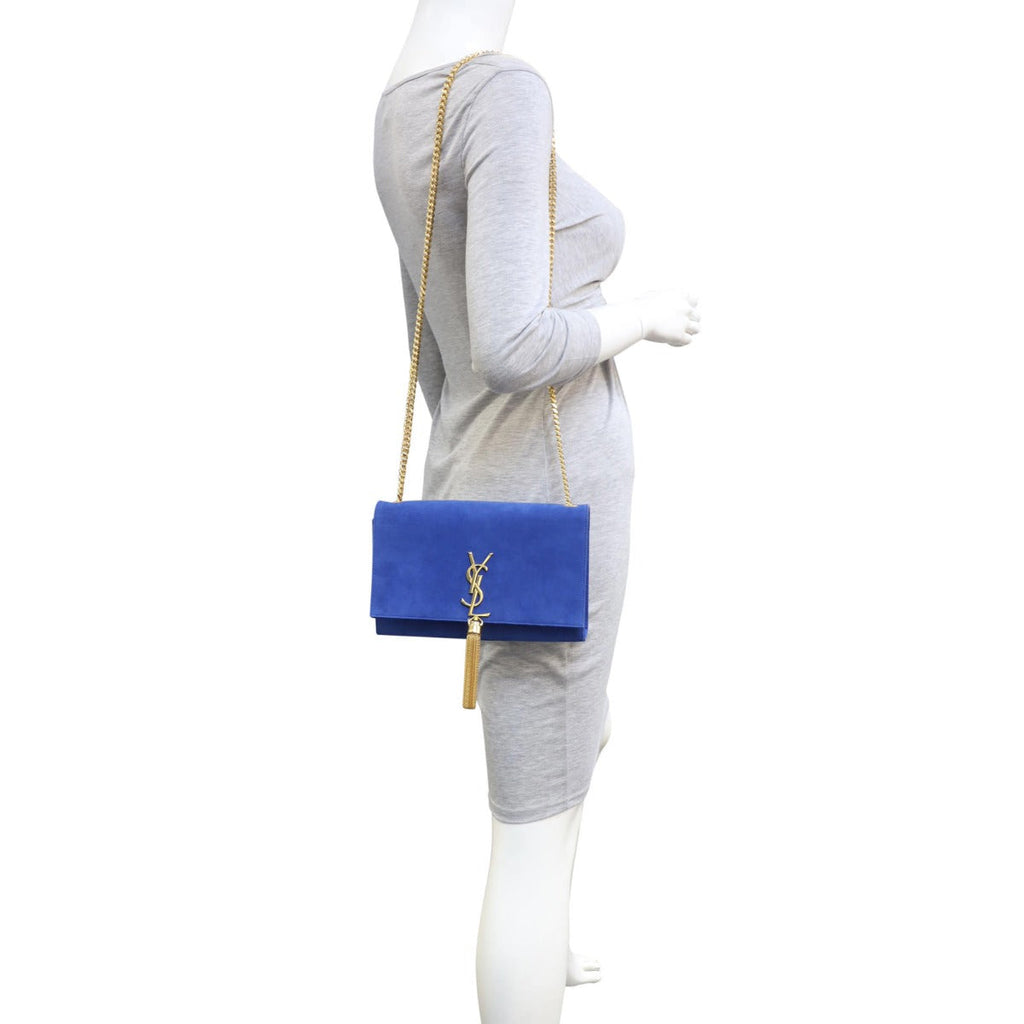 Saint Laurent Kate Tassel Chain Bag Medium Suede