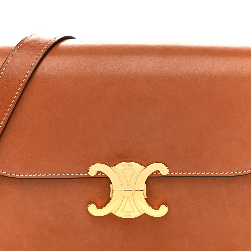 Natural Calfskin Medium Triomphe Tan