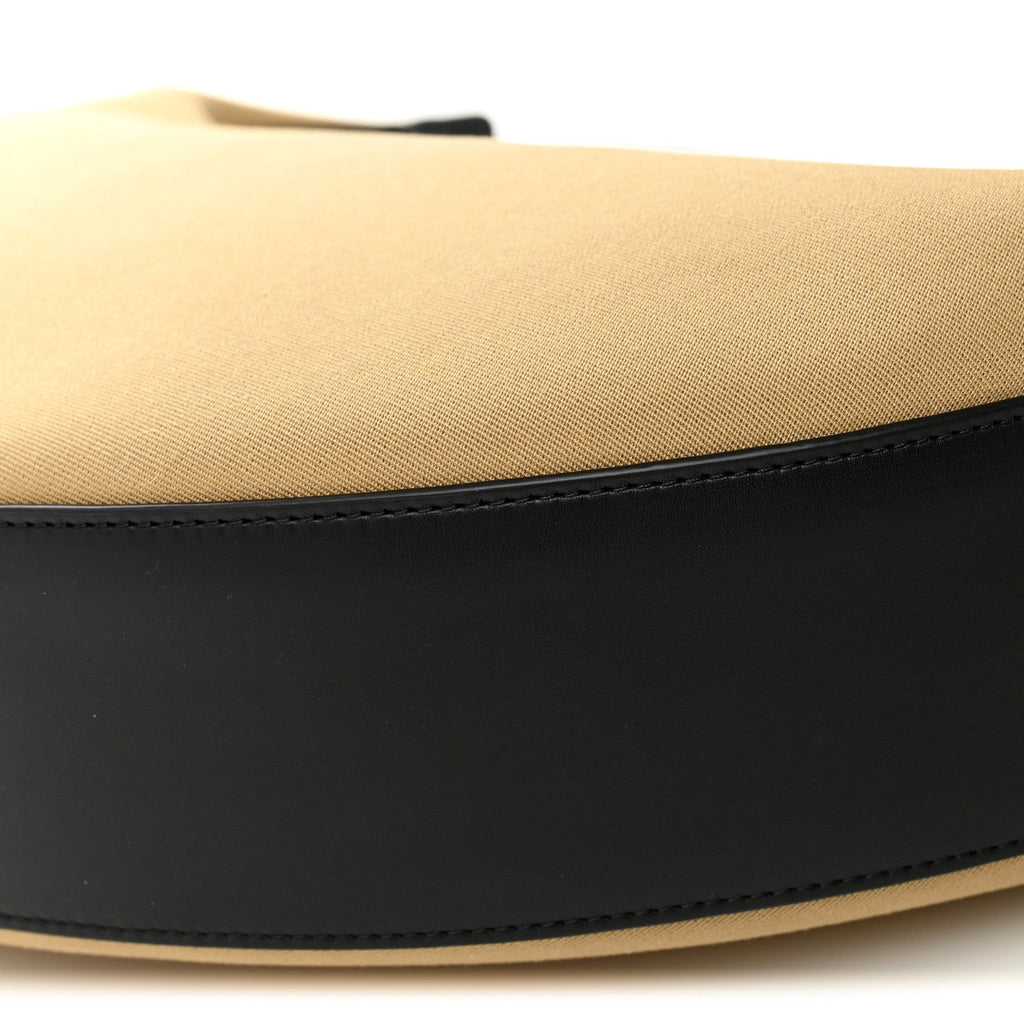 Canvas Calfskin August Hobo Beige