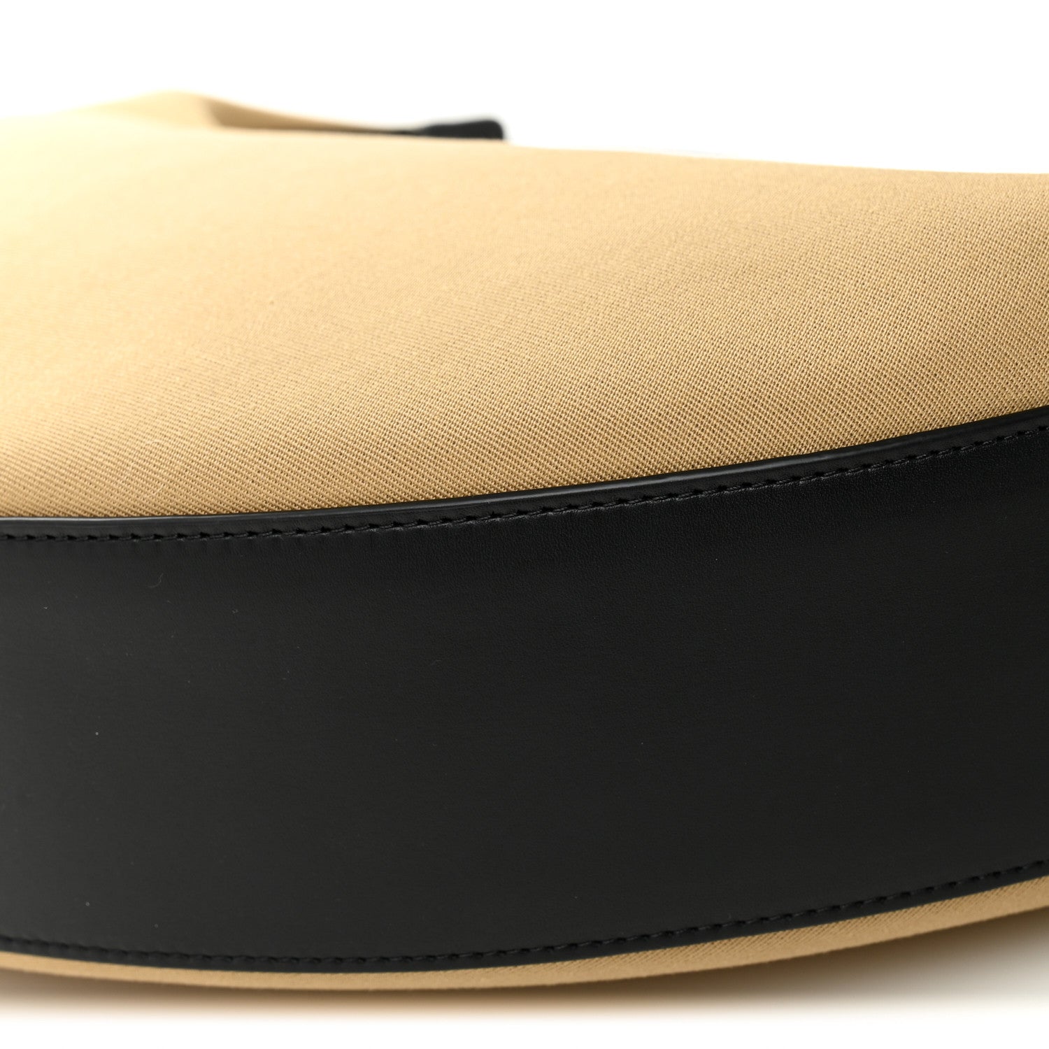 Canvas Calfskin August Hobo Beige