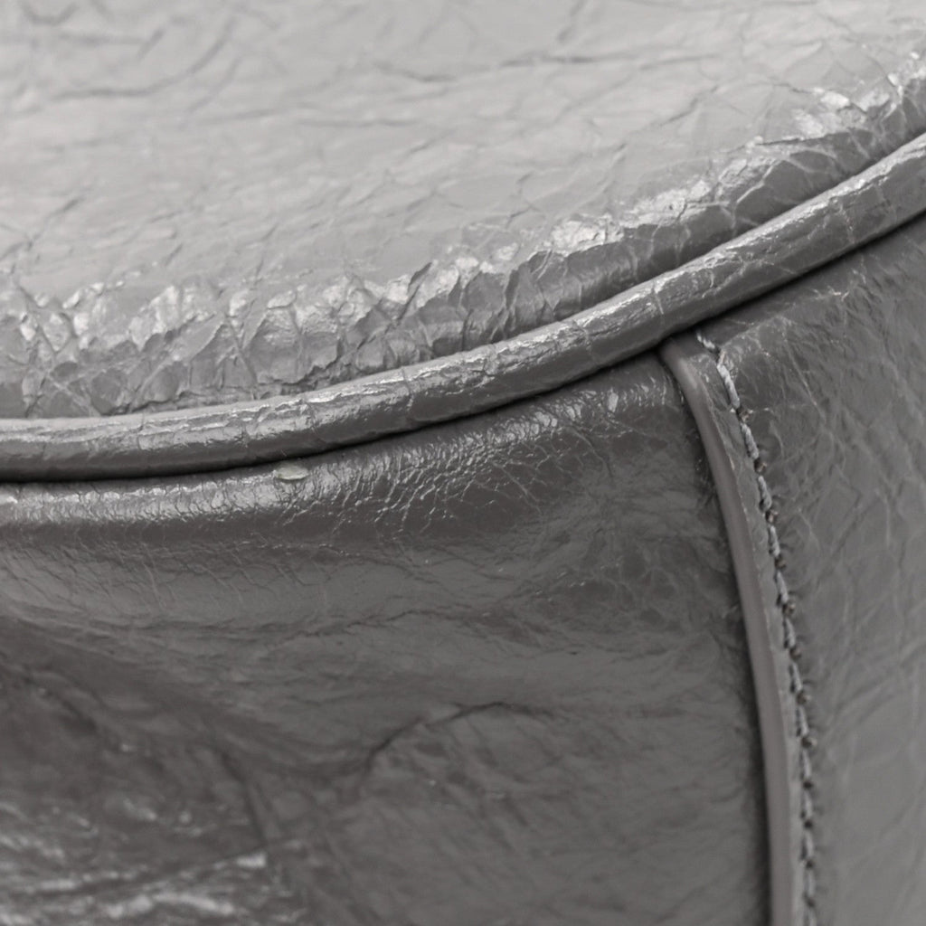 Agneau Arena Le Cagole Shoulder Bag XS Dark Grey