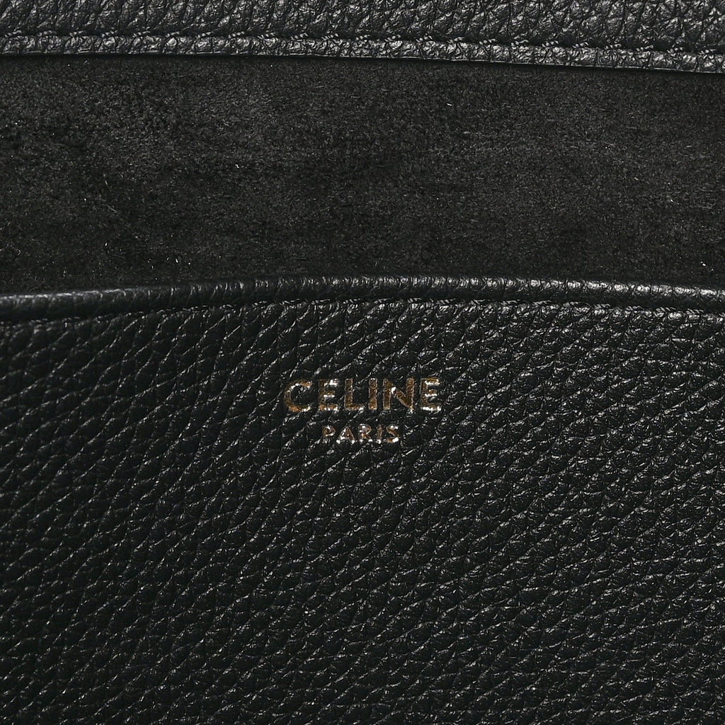 Grained Calfskin Triomphe Mini Cabas Anais Black