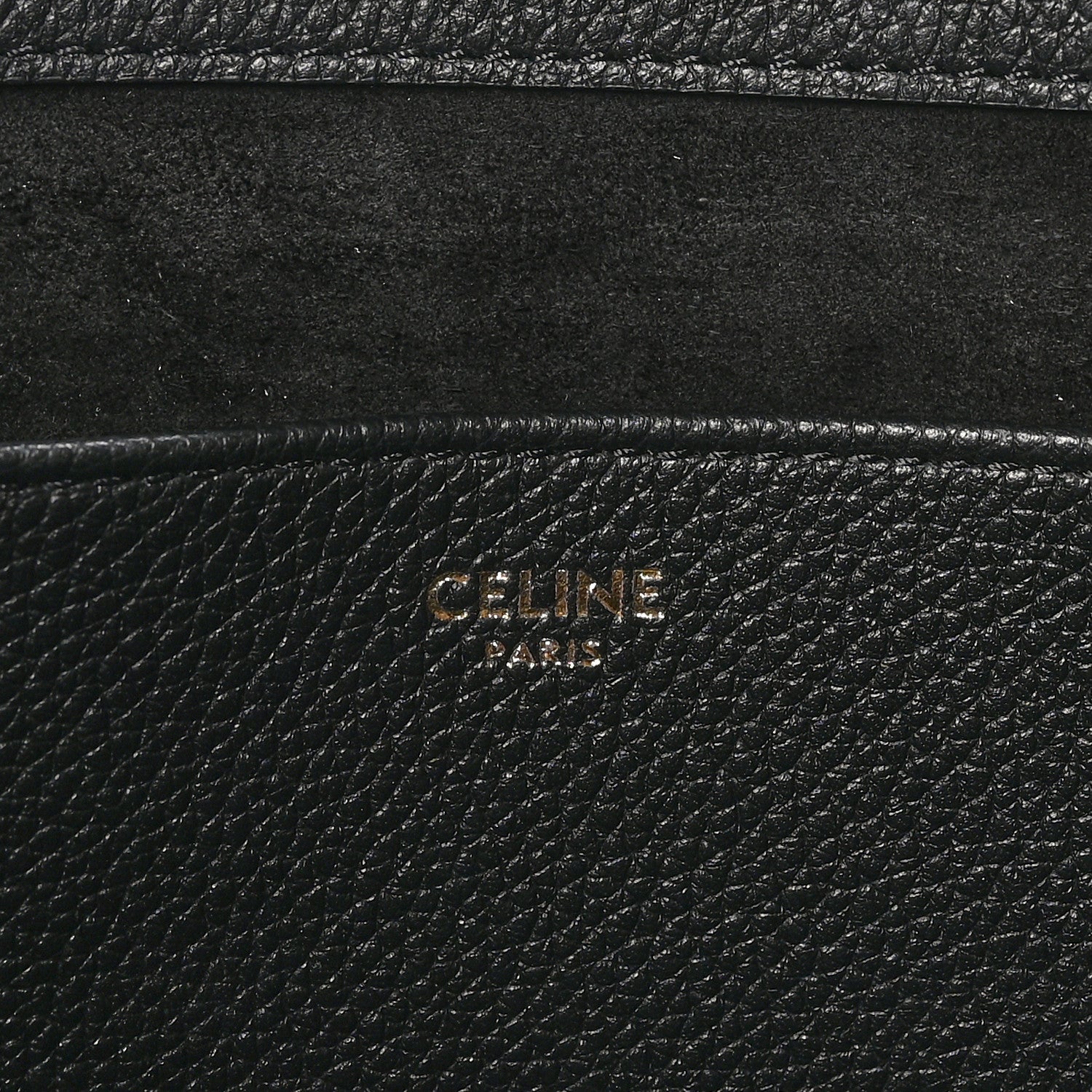 Grained Calfskin Triomphe Mini Cabas Anais Black