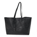 Calfskin Large Shopping Tote Black