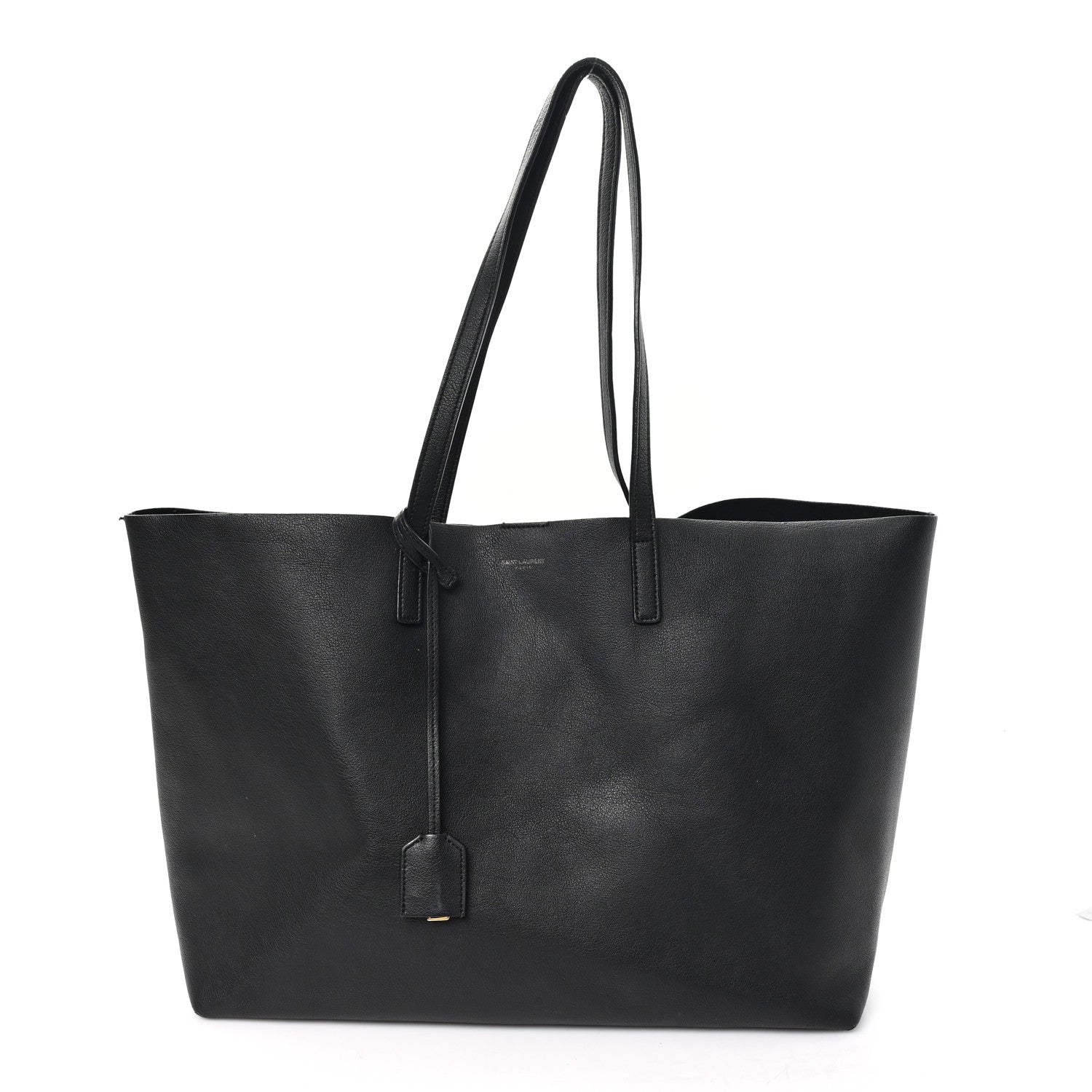 Calfskin Large Shopping Tote Black