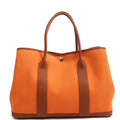 Hermes Tote Garden Tote 30 in Classic Orange, Canvas