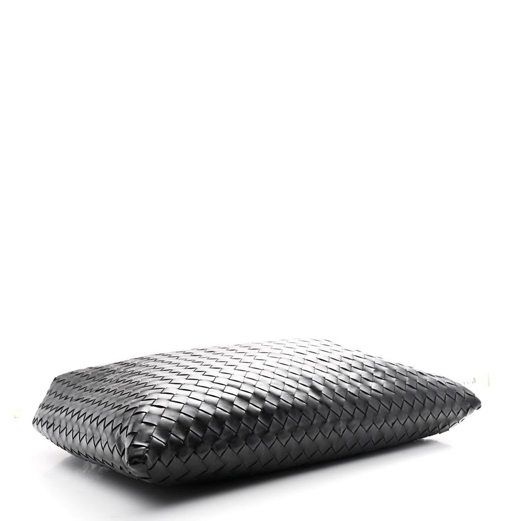 Calfskin Intrecciato Large Hop Black
