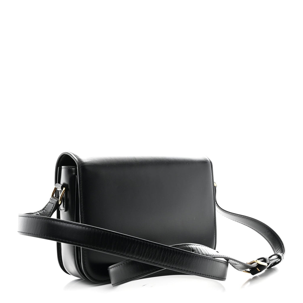 Shiny Calfskin Medium Triomphe Black
